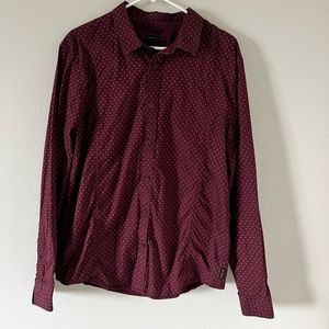 Men’s button down dress shirt- Large, slim fit